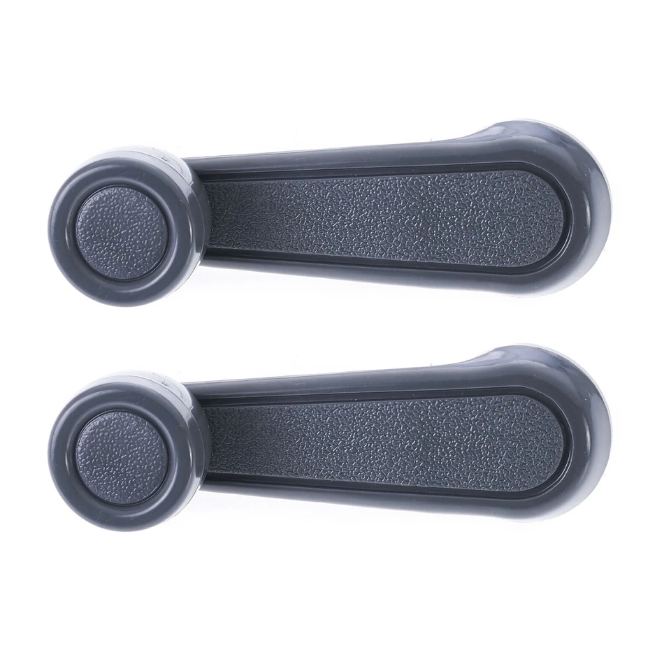 2pc Left & Right Manual Window Crank Handle Grey for Toyota Landcruiser & Hilux - Image 1 of 4