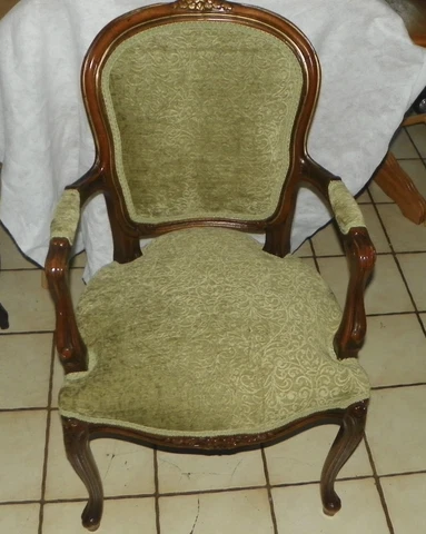 Mahogany French Carved Armchair / Parlor Chair  (AC162) Cover