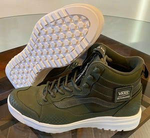 olive green high top vans