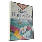 New! SEGA MASTER SYSTEM "MAZE HUNTER 3-D" SMS Video Game c.1988 FACTORY SEALED!!