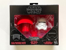 STAR WARS BLACK SERIES TITANIUM ELITE PRAETORIAN GUARD & FLAMETROOPER HELMETS