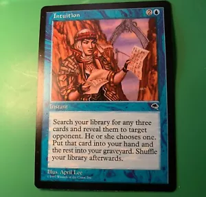 MTG Intuition Tempest English Rare “Hot” - Picture 1 of 2