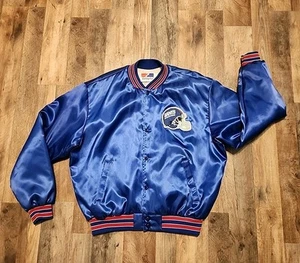 Vintage NEW YORK GIANTS Swingster USA Satin 80s Bomber Jacket Men's XL Rare!!! - Picture 1 of 18