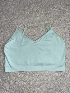 Women’s Primark Aqua Blue Ribbed Loungewear Comfy Bralet Size XL - Picture 1 of 12