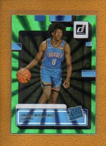 Jalen Williams 2022-23 Donruss Rated Rookie Holo Green Laser RC #212 - Imagen 1 de 2