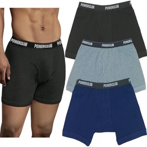 ToBeInStyle Men's Multi-Pack of Cotton Boxer Brief Shorts - Picture 1 of 15