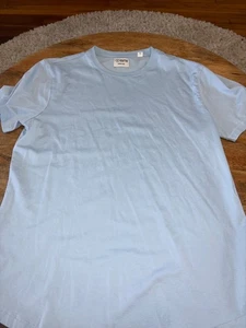 Cuts T-Shirt Curved-Hem Herren Large hellblau Kurzarm Rundhals - Bild 1 von 8