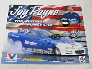 Tarjeta de carreras de autos divertida NHRA 2002 Jay Payne #2 Valvoline Camaro T/A - Imagen 1 de 2