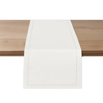 Corredor de mesa de lino 72 pulgadas, dobladillo clásico, lavable, reutilizable, antideslizante... Foto 1 de 4