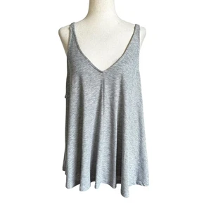 Free People Gray Intimately Stretch V-neck Tank Top Women's Size XL | 39-7 - Picture 1 of 6