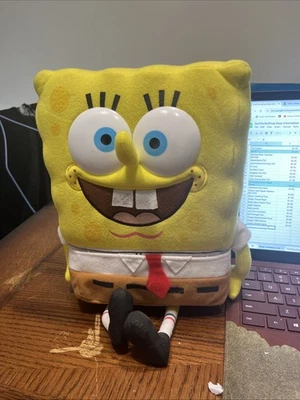 Vintage Spongebob Squarepants Nickelodeon Viacom 2000 Plush Doll Removable Pants - Image 1 of 4