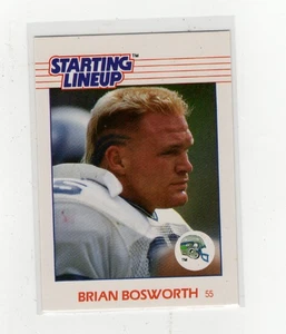 1988 Brian Bosworth Starting Lineup Card Free Shipping (G1820) - Picture 1 of 1