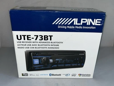 Receptor de medios digitales sin mecanismo Alpine UTE-73BT con tecnología inalámbrica BT Foto 1 de 4