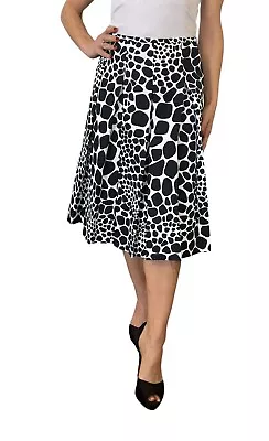 Michael Kors Collection Italy Runway Animal Print Giraffe A Line Pleated Skirt 4 - Image 1 of 4
