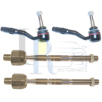 Extremo de barra de amarre de dirección interior exterior Delphi 4 piezas para BMW 745i 2002 2003 2004 2005 Foto 1 de 3