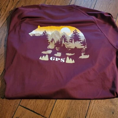 Camisa manga longa UV marca GPS grande - Imagem 1 de 2