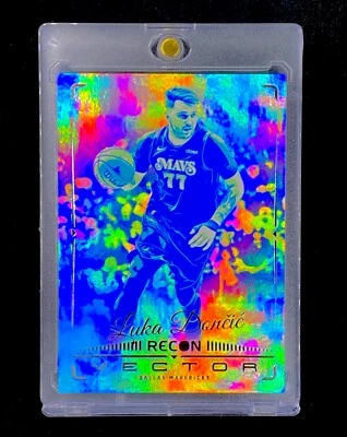 LUKA DONCIC RARE HOLOGRAM REFRACTOR SP Insert Holo NBA Card Dallas - LAKERS - Image 1 of 4