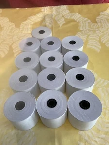 Cinta térmica de 13 rollos se adapta solo a cinta de máquina de tarjeta de crédito de débito Hypercom T7Plus - Imagen 1 de 2
