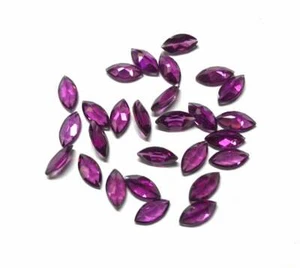 8x4mm 100% Natural Rhodolite Garnet Marquise Faceted Cut Loose Gemstone 50 Pcs - Picture 1 of 6