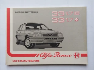ALFA ROMEO ALFA  33  1700  IE  LIBRETTO USO E MANUTENZIONE   06/1988      (830) - Foto 1 di 9