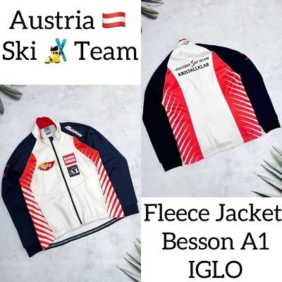 Chaqueta polar Austria Ski Team A1 Besson IGLO Kronen Zeitung Kristallklar talla M Foto 1 de 4