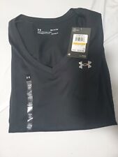 Under Armour Women's T shirt S Loose fit HeatGear Black NWT Small