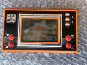 NINTENDO Game & Watch FIRE ATTACK Widescreen Orange From Japan Used