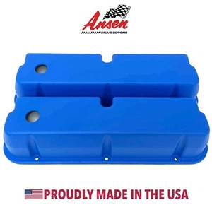 Cubiertas de válvula alta Ford 289, 302, 351 Windsor - azul - grabable personalizado - Ansen - Imagen 1 de 8