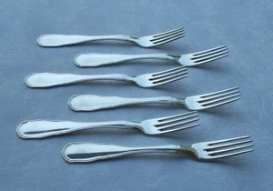 RAR Rareza Juego 6 Obstgabeln Sächsische Hofmuster 800er Bruckmann Al Brandt - Imagen 1 de 6