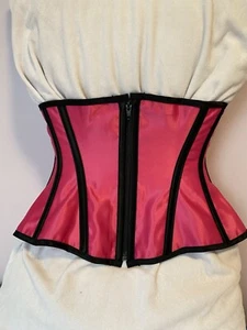Hoss NEU MIT ETIKETT PINK MIT SCHWARZEM TAILLENMIEDER GRÖSSE X-SMALL - Bild 1 von 4