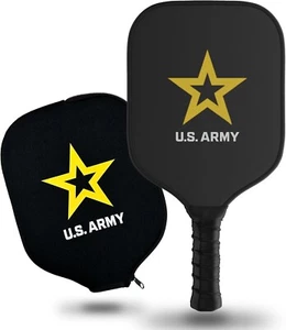 Offizielle US Army Pickleball Paddel 2er Set Paddelhülle Abdeckung Kohlefaser - Bild 1 von 8