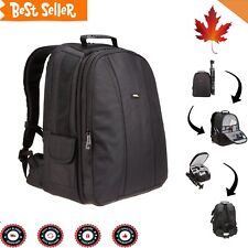 Rugged and Versatile Camera Backpack - 13 x 9 x 18, Sleek Black And Grey