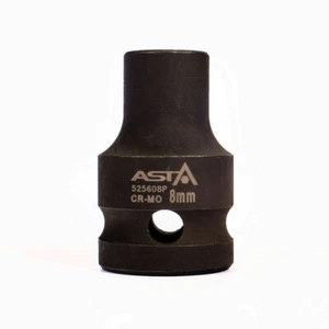 Enchufe de impacto ASTA 8 mm 1/2" accionamiento métrico 12 puntos cromo molibdeno (Cr-Mo) - Imagen 1 de 7