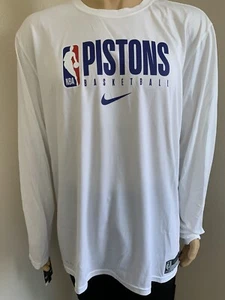Detroit Pistons 2019-2020 NBA White Long Sleeve Size XXL (CD2672-100) - Picture 1 of 6