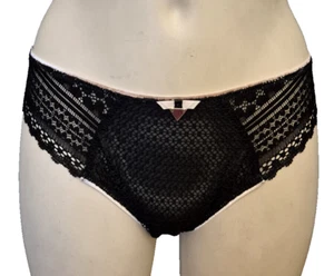 Freya Daisy Lace Women's Brief Lace Size M Transparent Black - Picture 1 of 4