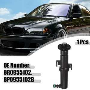 Front Right Headlight Washer Nozzle Sprayer Jet for Audi A3 2009-2013 Black - Picture 1 of 7