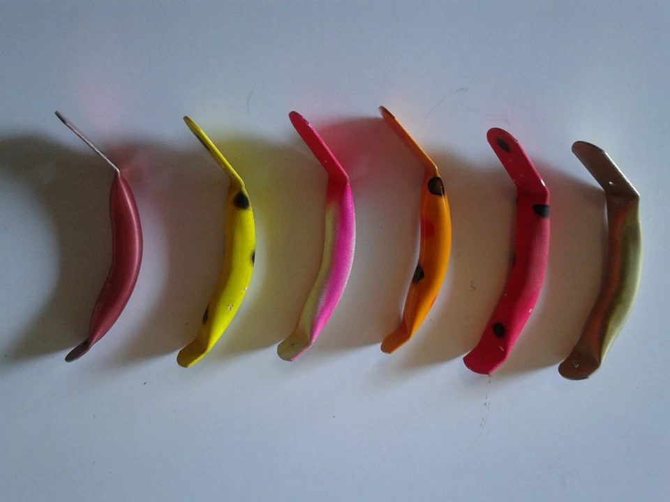 Cuerpos de cebo de metal Doo-Dadds vintage, raros de 3", paquete surtido de 6 Foto 1 de 1