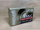 Cassette vidéo caméscope Maxell HGX-Gold TC-30 VHS-C bande neuve scellée