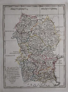 1819 Borghi Mappa Quercy Rouergue Linguadoca Contea Foix Rossiglione France - Picture 1 of 2