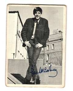 O-PEE-CHEE BEATLES 1964 1ST SERIES B&W #3 PAUL MCCARTNEY