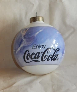 Coca-Cola 12 Days of Christmas Nine Ladies Dancing Glass Ball Ornament - Picture 1 of 6