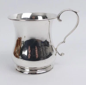 GEORGE V ANTIQUE SILVER CHRISTENING TANKARD LONDON 1923 - 99 GRAMS - Picture 1 of 5