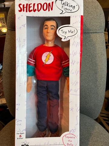 Sheldon 17-inch bendable and paseable Talking Figure Cover