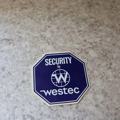 Security by Westec Advertising  Window Sticker Decal - Image 1 of 4
