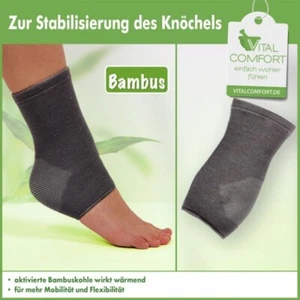 Knöchelbandag Bambus Knöchelschutz Fußbandage Fußgelenkbandage Gr. S/M - Bild 1 von 2
