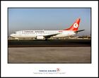 Turkish Airlines Boeing 737 4T0 11 X 14 Color Photograph L046lgeg11x14