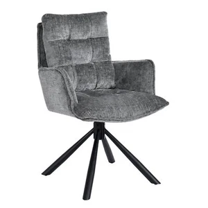 Duhome Lounge Stuhl (1194) – 360° drehbar, ergonomisch, Chenille-Stoff, - Bild 1 von 9