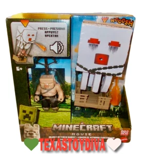 A MINECRAFT MOVIE Blast Attack Ghast 7" Figure Press To Launch Sounds 2025 New - Picture 1 of 5