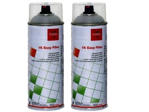 2x Spraydose 400ml CS 1K Easy Filler Dickschichtfüller Grau Grundierung Autolac - Bild 1 von 1