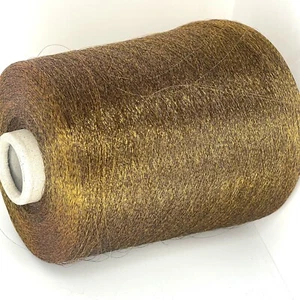 Bronze GLOSSY POLYESTER Yarn on Cone per 800g / 1.76lb / 90400m Weaving Crafts - Picture 1 of 4